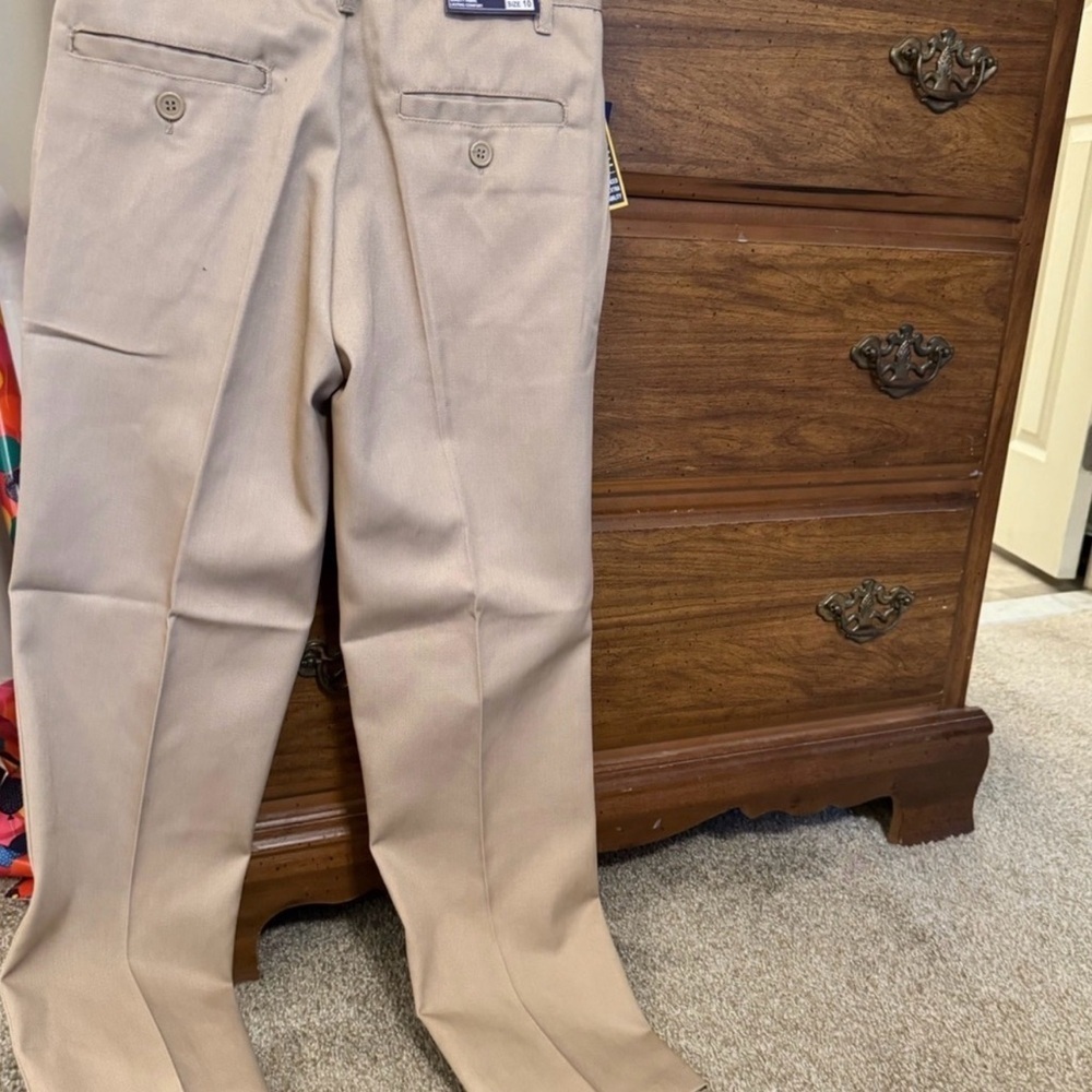Galaxy School Uniform Khaki Adjustable Boys Pants Size 10 - Picture 3 of 3